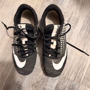 Nike Black and White Soccer Shoes